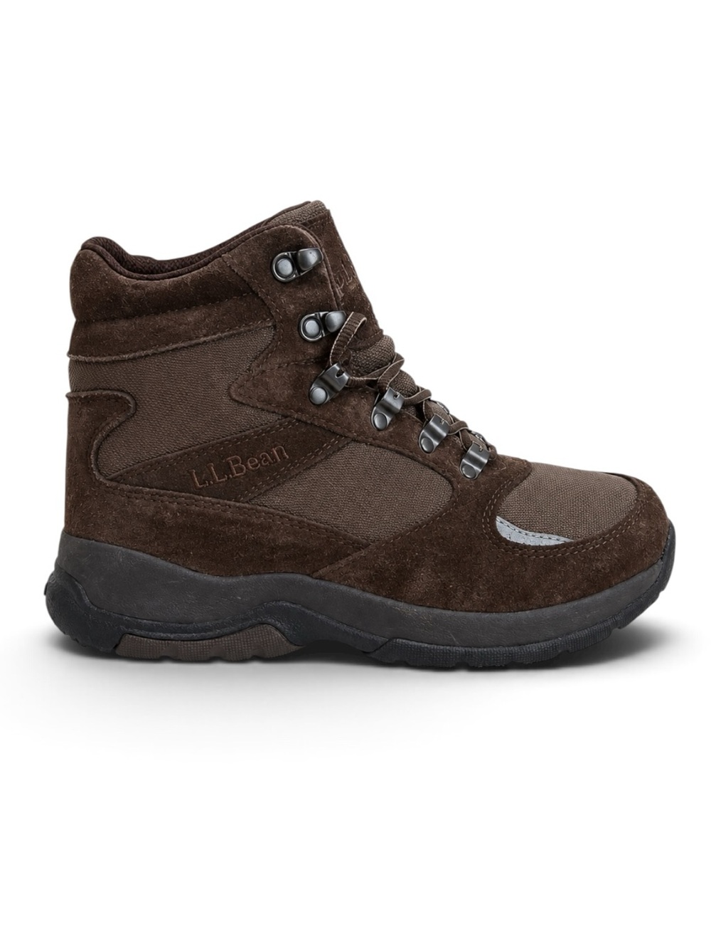 L.L. Bean Brown Hiking Boots Waterproof PrimaLoft Trail Shoes Size 8